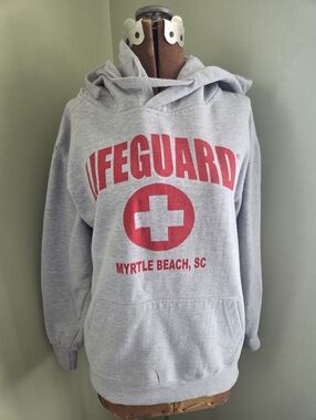Lifeguard Myrtle Beach Small Grey Hoodie